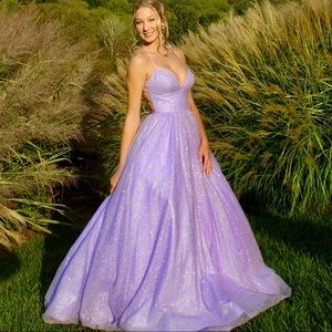 Sherri Hill dress/ gown size 2 lilac style 54153